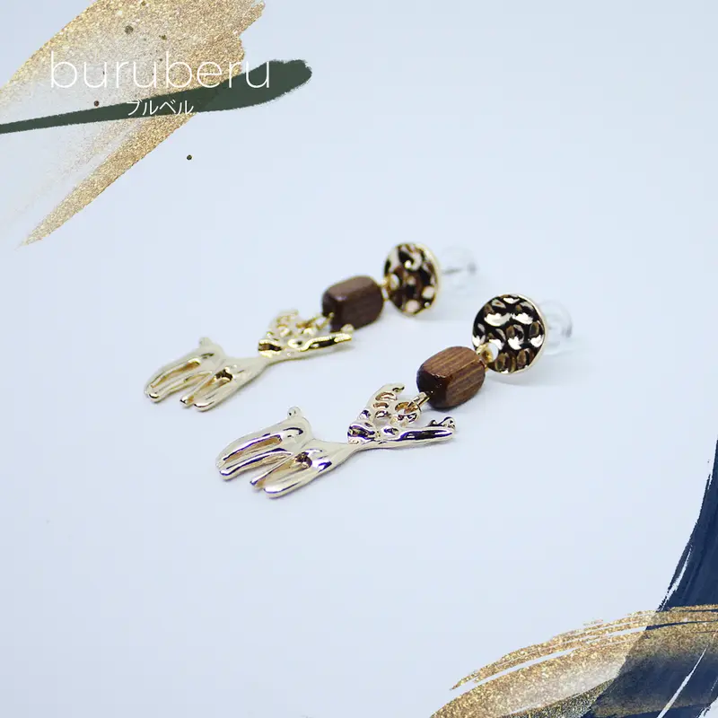 Shikai | Elegant Earrings - Anting Fashion - buruberuku Gold 0