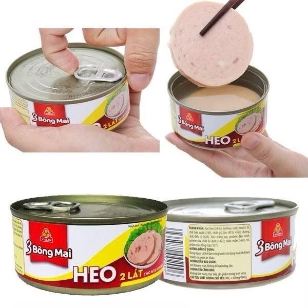 Combo 5 hộp Heo 2 lát 3 bông mai Vissan hộp 150g - Sản phẩm mới nhất 2
