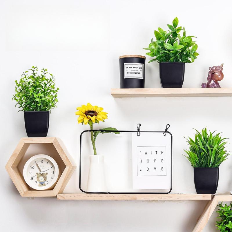 Artificial Potted Plant for Room Decor (6 Counts), Faux Potted Plant, Simulated Decorative Plant Ornaments, Decorative Plant for Home & Office Decor, Home Decor Products 2