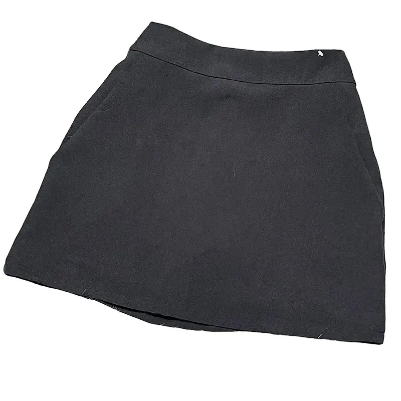 Chân váy chữ A kèm lót quần bên trong , váy nữ lưng cao  Women Màu Đen Nhung Kem chân  váy chân  váy khóa kéo boho 0