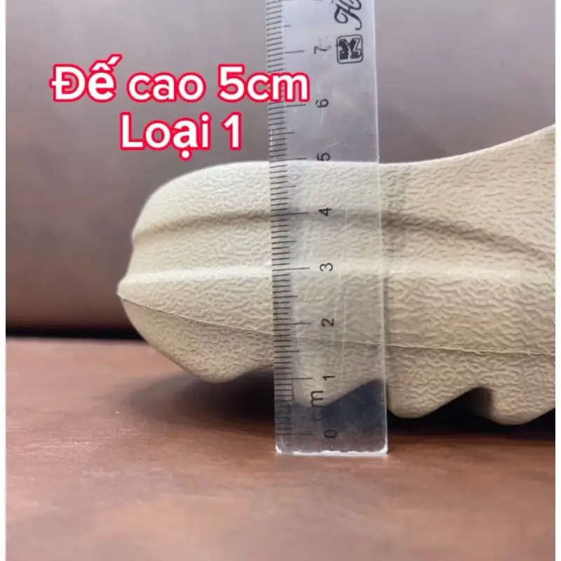 ￼Dép quai ngang nữ ,dép nữ độn đế 5cm vân nhám cao cấp (CV SLD) 6
