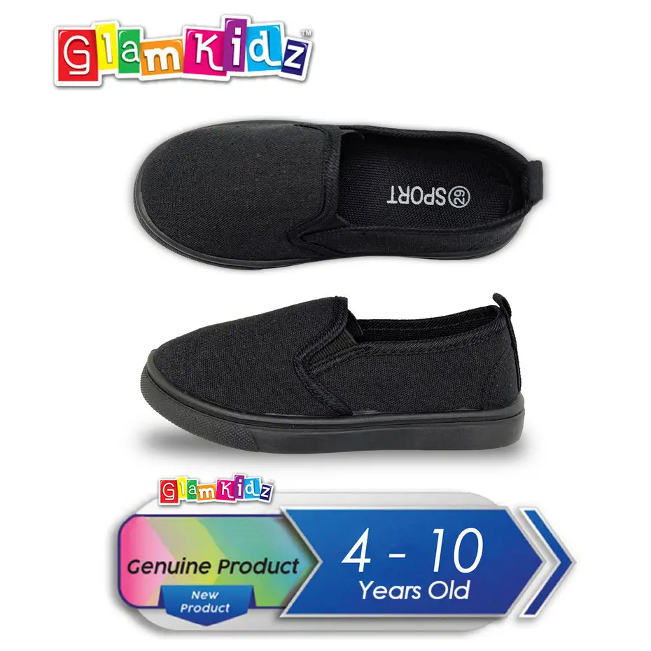 Kasut Sekolah Sport Primary Fabric Slip on #5604990 / Laces #5605009