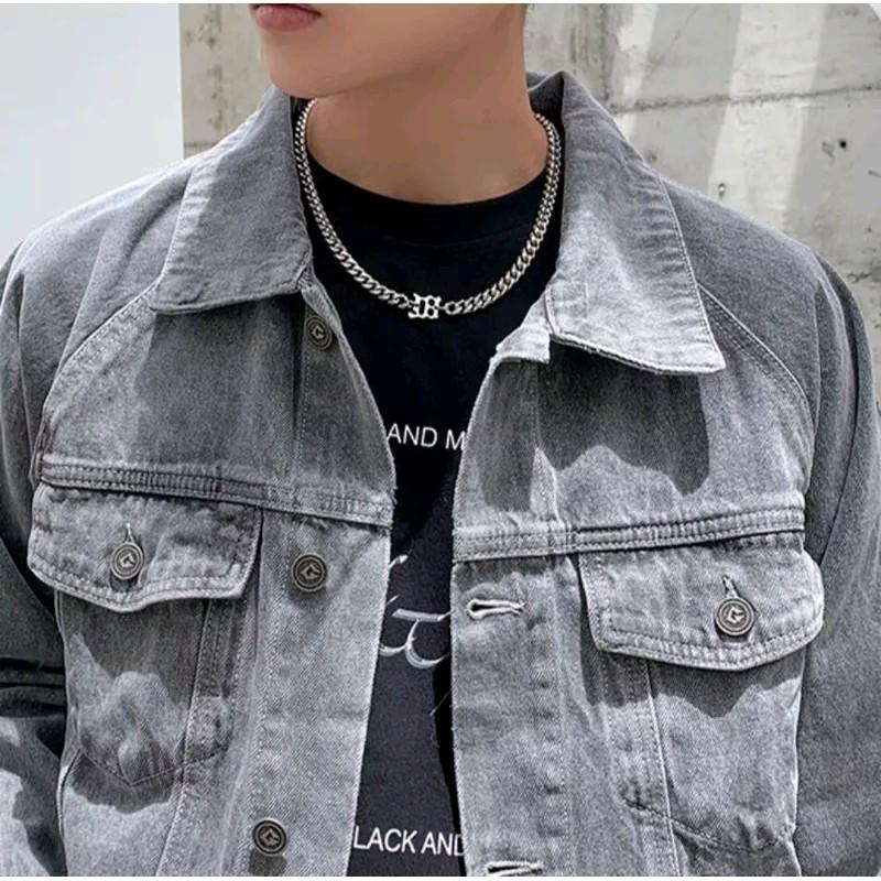 KALUNG TITANIUM PRIA MODEL RANTAI HIP HOP TERBARU TERLARIS ANTI KARAT 3