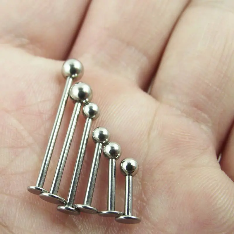 Stainless Steel Lengthened Labret Wine Rivet Cheek Wine Rive - TikTok ...