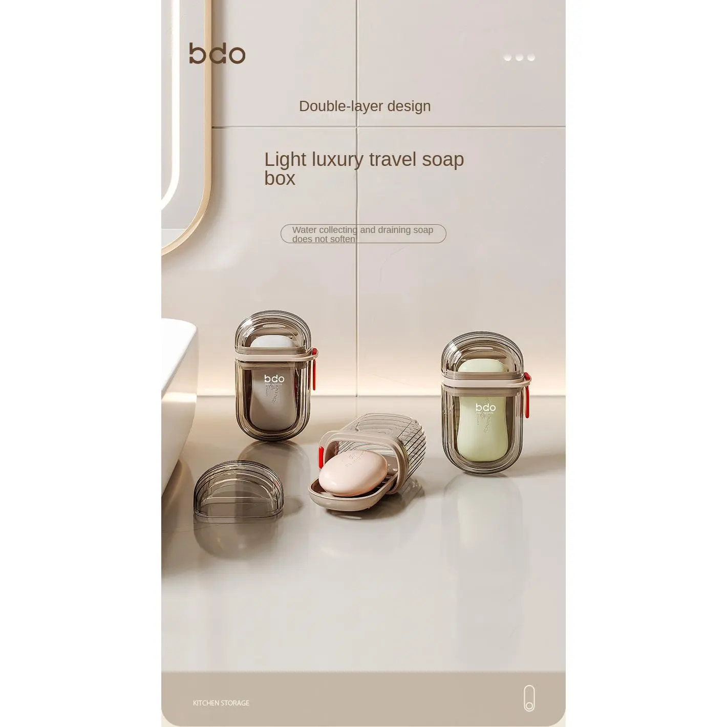 Soap Box Travel Portable Mini Small Soap Box Sealed Draining with Lid Soap Oxes Transparent Light Luxury Premium Locking Odor Soap Boxes Soap Protective Case Portable Soap Oxes Removable Soap Boxable