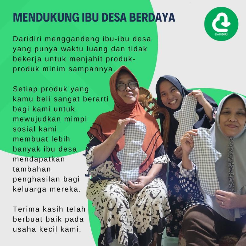 Pembalut Kain Cuci Ulang Bahan Fleece I Ramah Lingkungan l Pembalut Kain Sehat I Anti Bocor I Menstrual Pads Reusable Menspad 3