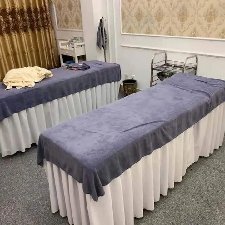 Khăn trải giường spa Kt 90x1m9 chất microfiber