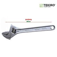 Gambar TEKIRO KUNCI INGGRIS 10" TIPE EU ADJUSTABLE WRENCH BAGO WR-AD1961 dari Drill&Co Kota Administrasi Jakarta Barat 2 Tokopedia