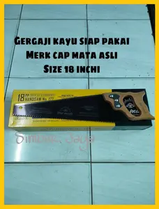 Gergaji kayu manual "Cap MATA" asli 18inchi