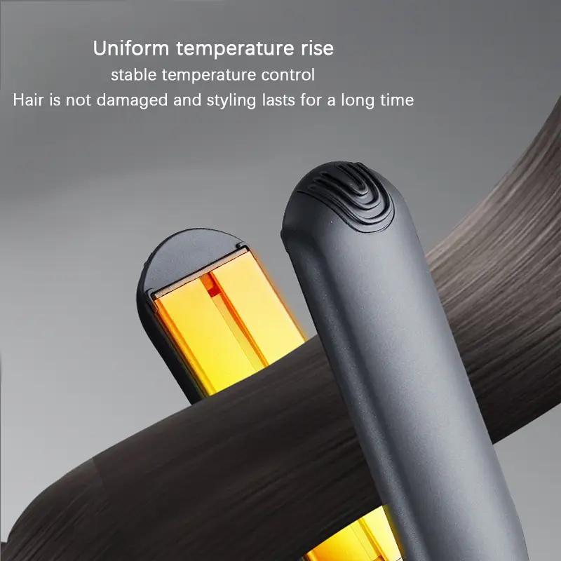 Corded Infrared Straightening Board, Hair Straightening & Curling Dual-purpose Wider Clip Bangs, Lady Clipboard Straightener Curling Iron, Excellent Home Appliances, Silk Press, Winter & New Year Gift, Hair Curler 5