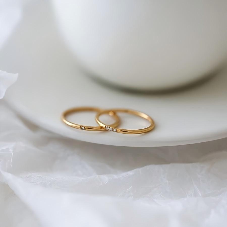 Cincin Titanium Tahan Karat Ultra-halus Berlian-set Sederhana Dan Modis Untuk Wanita Cocok Untuk