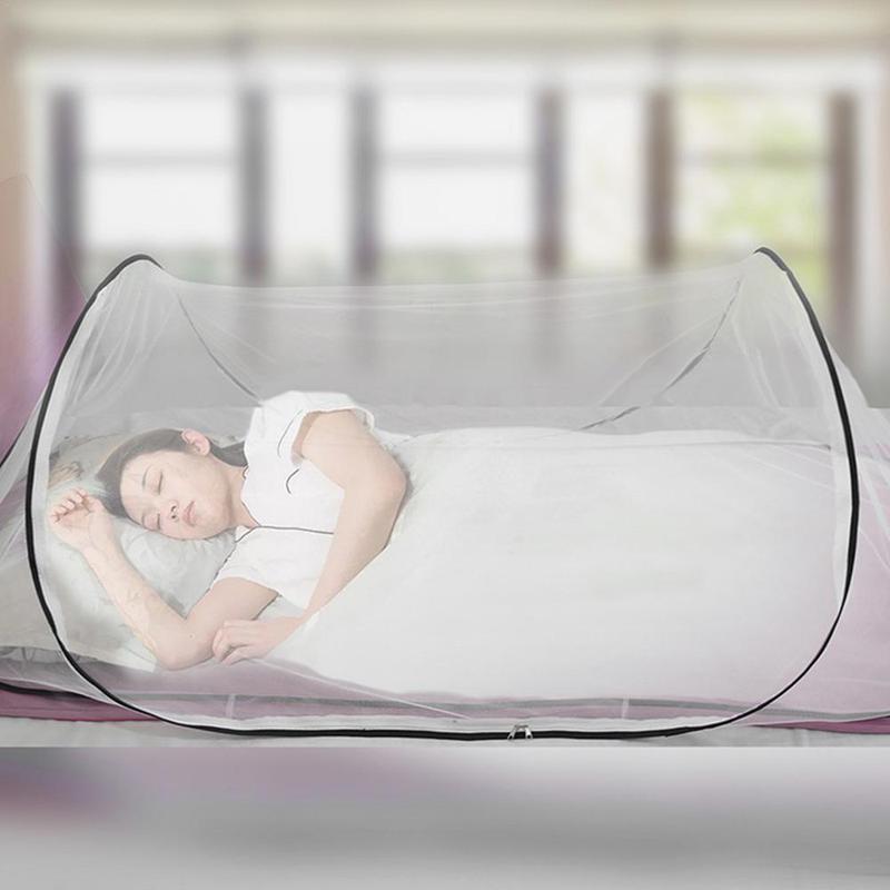 Product Introduction of Mosquito Net For Trips Anti Mosquito For Girl Single Bed Folding Portable Adjustable Luxury Mosquito Net For Bed With Zipper 7