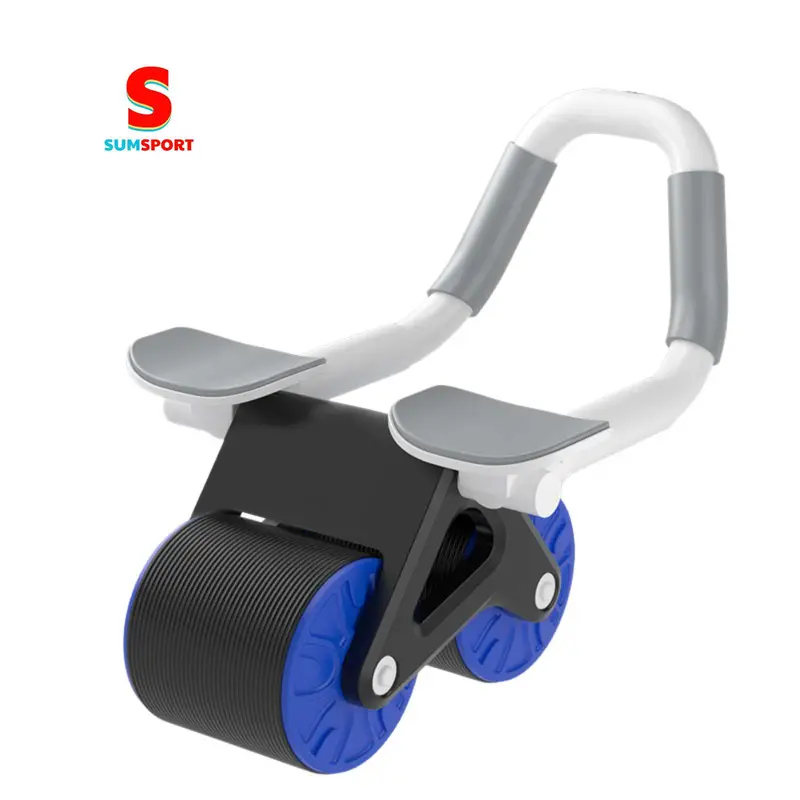 Con lăn tập bụng AB trợ lực 2 bánh Gym Yoga thế hệ mới, dụng cụ tập plank tại nhà tặng kèm lót gối có đệm khủy tay Tập Cơ Bụng Tập Gym 5