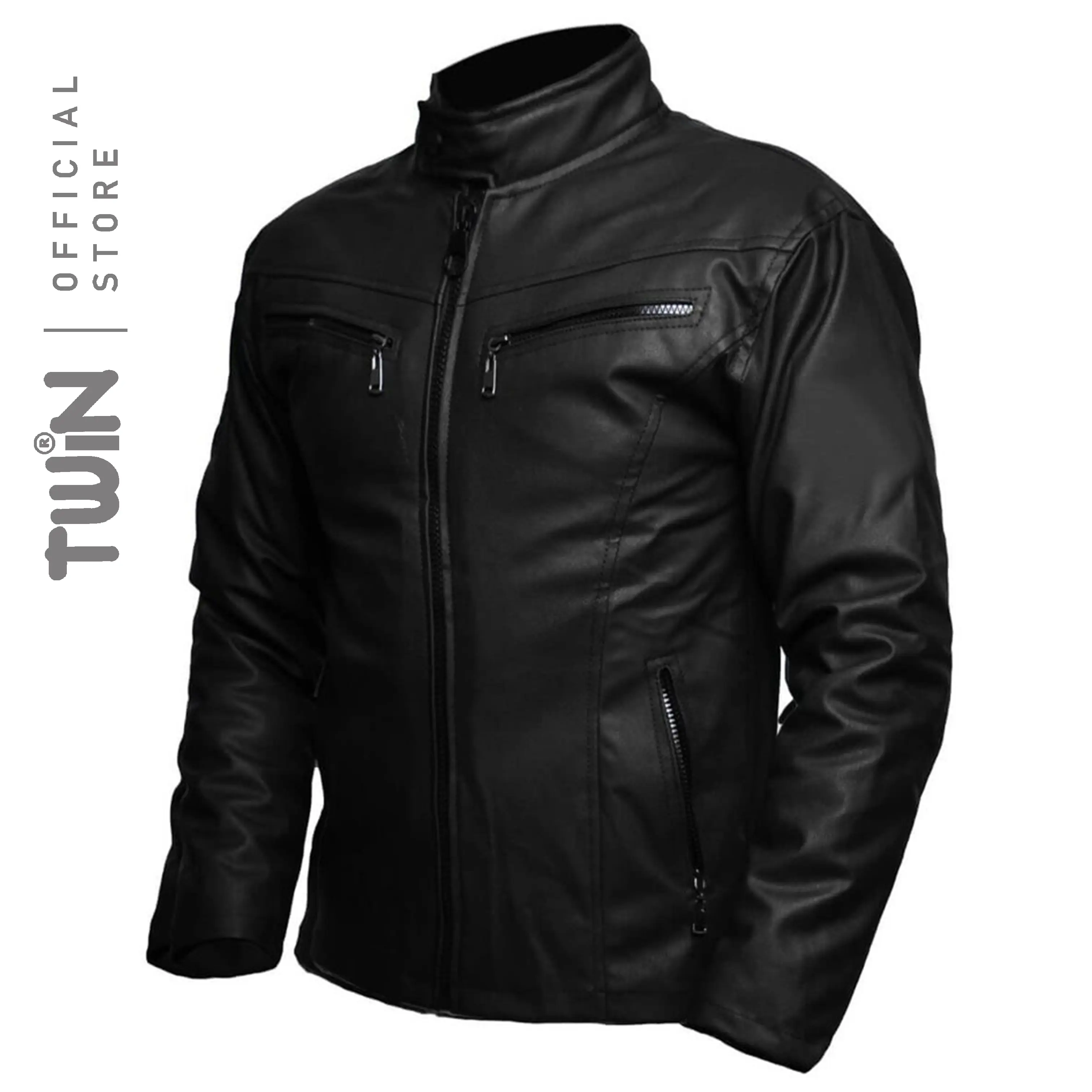 Jaket kulit Motor Sintetis Pria Model Terlaris