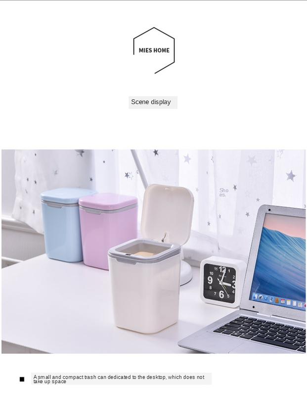 Product Introduction of Mini Trash Can Zero Waste Trash Can Recycle Bin Kitchen Nordic Simple Removable Desktop Trash Can Trash Bin  Kitchen Trash Can 15