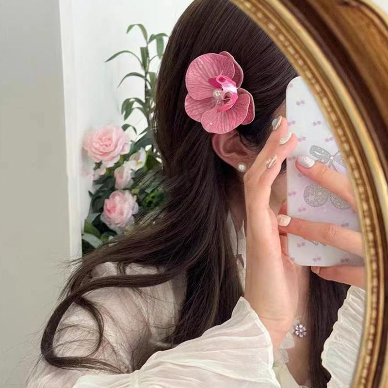 Product Introduction of Flower Hair Clips Butterfly Orchid Floral Alligator Clips for Women Girls Bridal Wedding Accessory Beach Party Wedding Decor 21