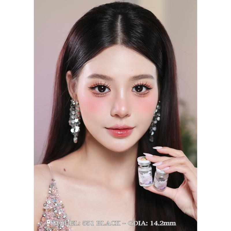 [1 year] Kính áp tròng LUNA EYES 551 BLACK - Lens size nhỏ hsd 1 năm 4