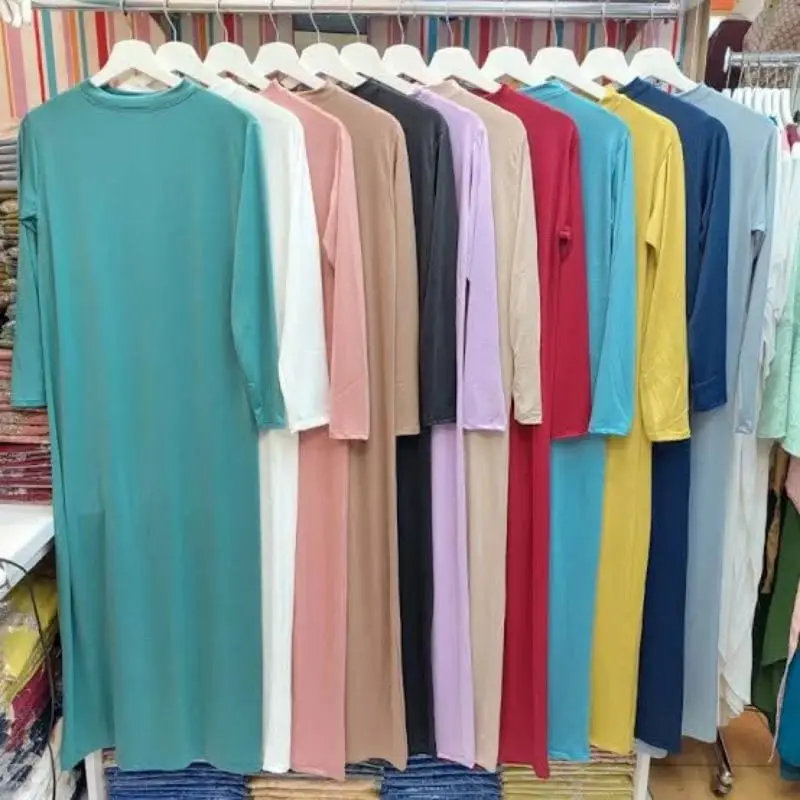 Inner Dress Lengan Panjang / Gamis Manset Lengan Panjang / Dalaman Gamis 3