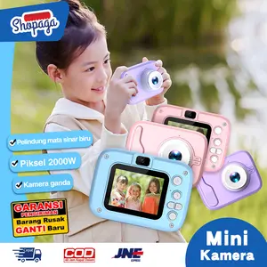 mainan kamera anak Kamera Digital Mini Anak | DSLR Mainan Foto Video| Kids Action Camera Digital  USB 2.0 IPS 2000W piksel 1080p
