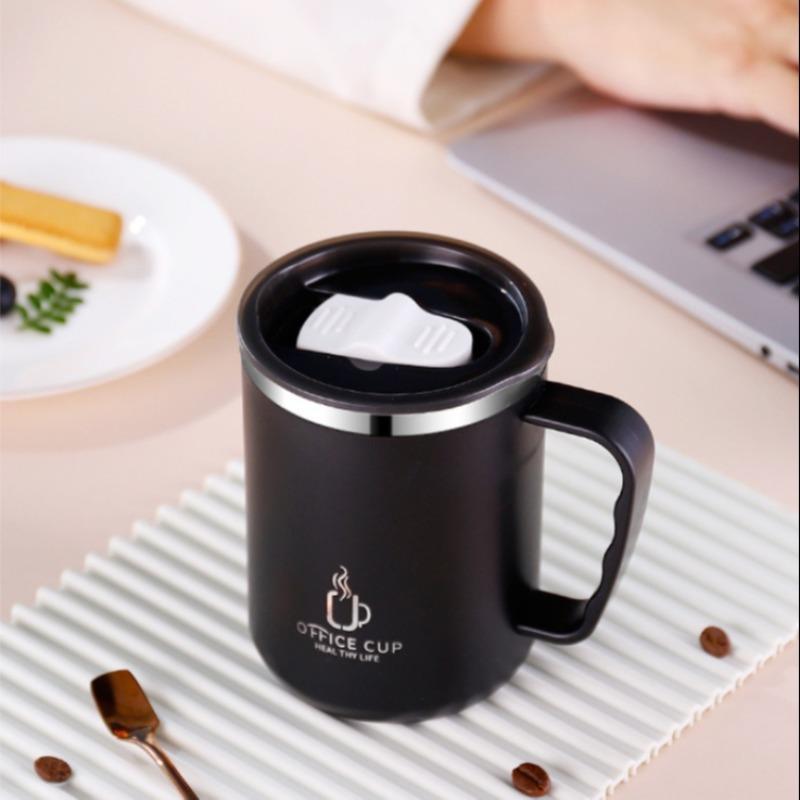 Product Introduction of Stainless Steel Double Wall Insulated Coffee Mug, 500ML Vacuum Insulated Coffee Cup, Modern Office Drinking Cup, Drinkware for Home Office Use 4