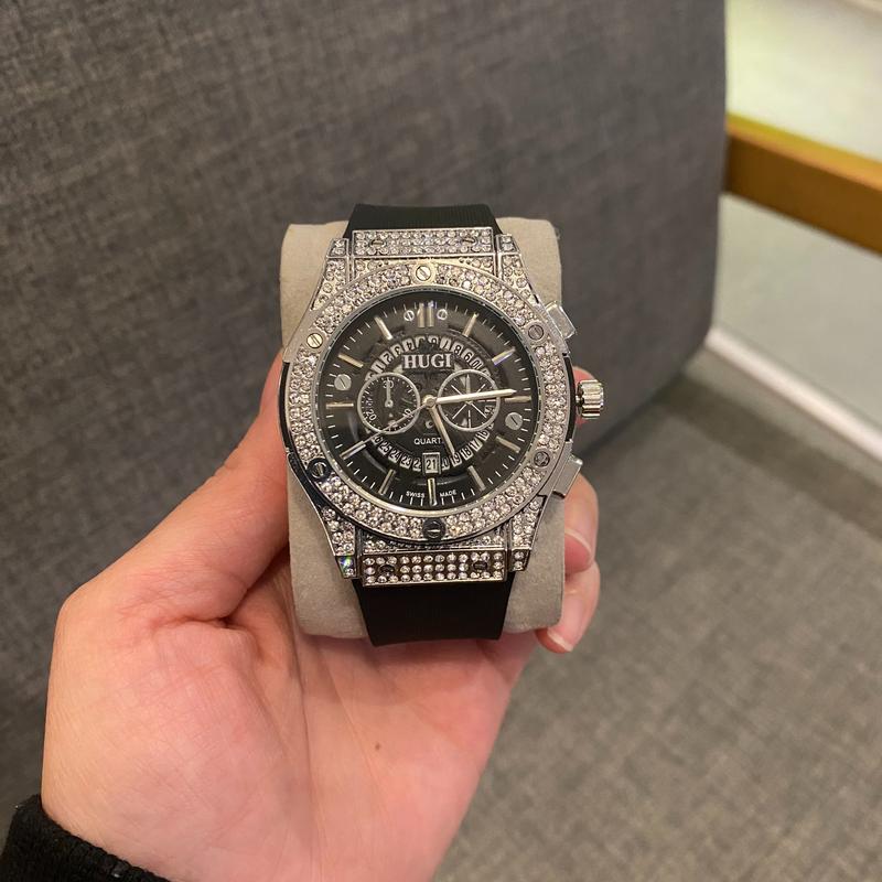 hugi Đồng hồ Nam nữ Hugi 602 dây silicon, khóa thông minh. Đeo Tay thời trang Đồng hồ đẹp Watch