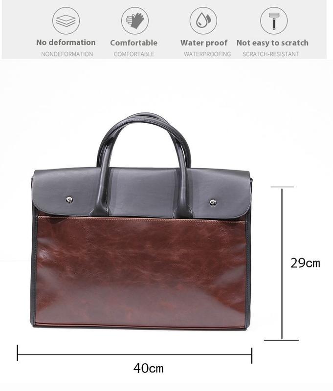 Product Introduction of Fashion Trendy Men's Shoulder Bag Trendy Men's Briefcase Briefcase Ol Men's Handbag New Crossbody Bag 8