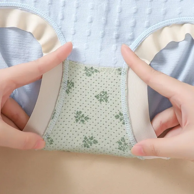 Set 10 Quần Lót Nữ Cotton Dệt Kim Co Giãn 4 Chiều Viền Lụa Đính Nơ,Thoáng Mát, Quần Chíp Nữ 4