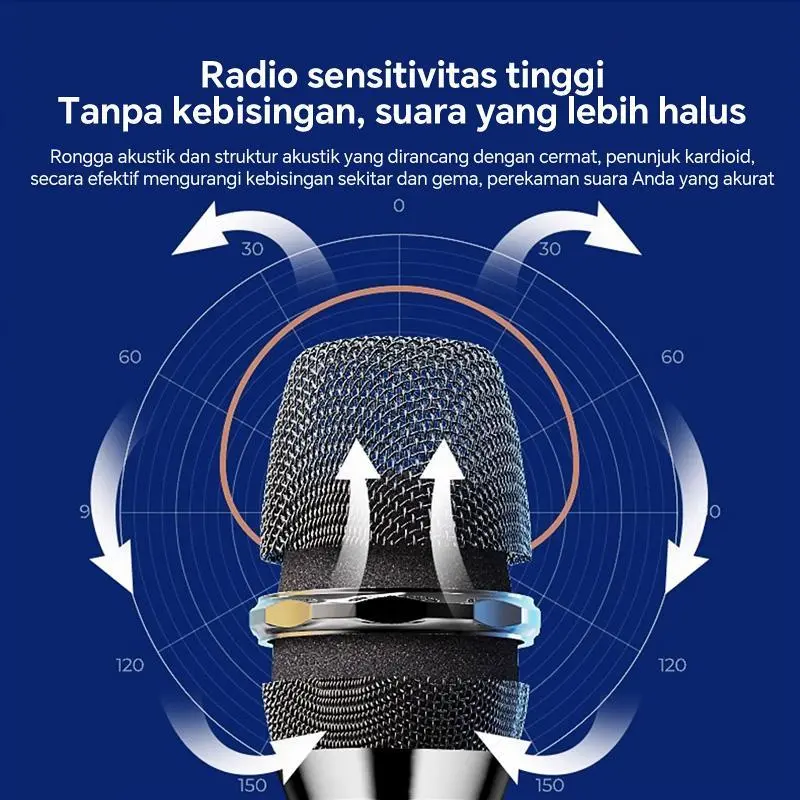 U Smart home Mikrofon nirkabel universal satu derek dua speaker luar ruangan mikrofon kartu suara bernyanyi langsung 3