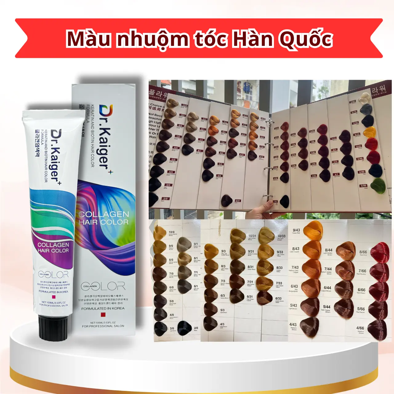 Thuốc Nhuộm Tóc Hàn Quốc 100ml Không Kèm Oxy - Màu Nhuộm Chuẩn Mịn