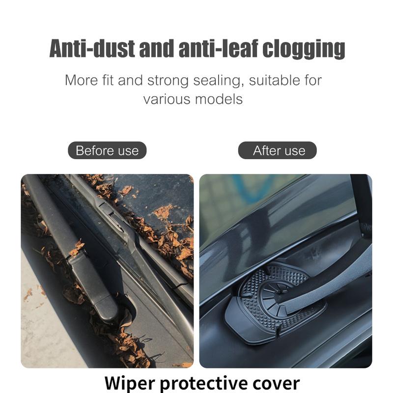 Car Windshield Wiper Hole Protective Cover Wiper Dustproof Bottom Sleeve Leaves Debris Prevention 1