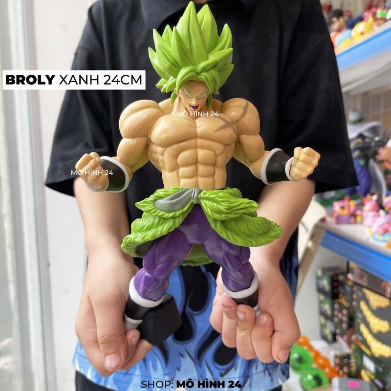 [24cm] Mô hình cao cấp Super Saiyan Broly trong Dragon Ball 7 viên ngọċ rồng anime dragonball đồ chơi goku songoku broly xanh 24cm