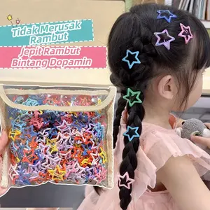 Klip Rambut Bintang, Klip Y2K Dopamin Warna-warni untuk, BB Clip Fringe