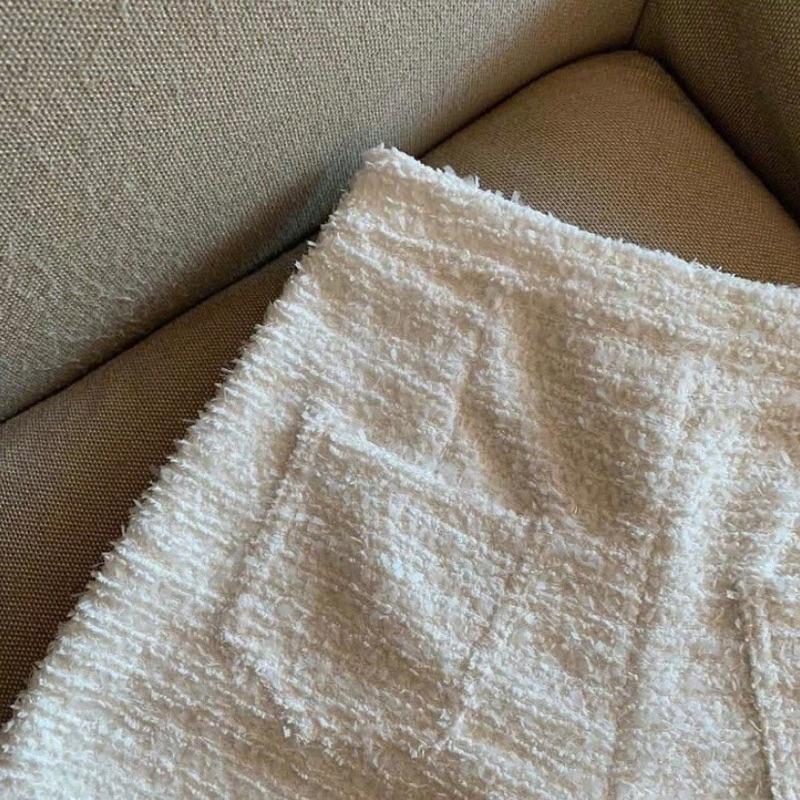 [ HÀNG 3 LỚP ] Quần short dạ bling Tweed ánh nhũ vải dày dặn cứng cáp có lót 5