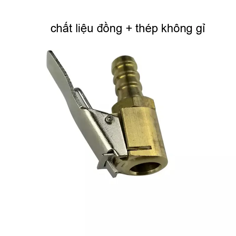 2 Cái Đầu vòi 8mm bơm bánh xe hơi, xe máy, xe đạp bằng đồng 1