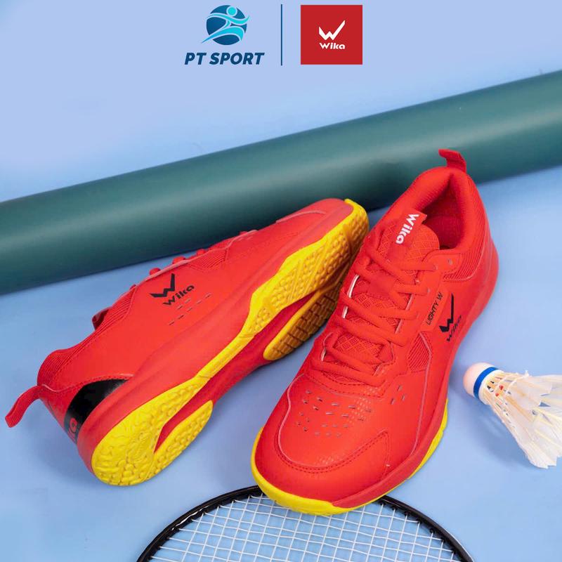 Giày Thể Thao Cầu Lông Bóng Chuyền WIKA MARU - FLEXI Chính Hãng | Màu Đỏ Phù Hợp Nam Nữ Sneaker Nam Sport