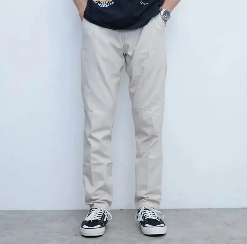 Celana Chino Panjang Pria Slimfit Santai Casual Formal Polos Katun Twill Stretch 0