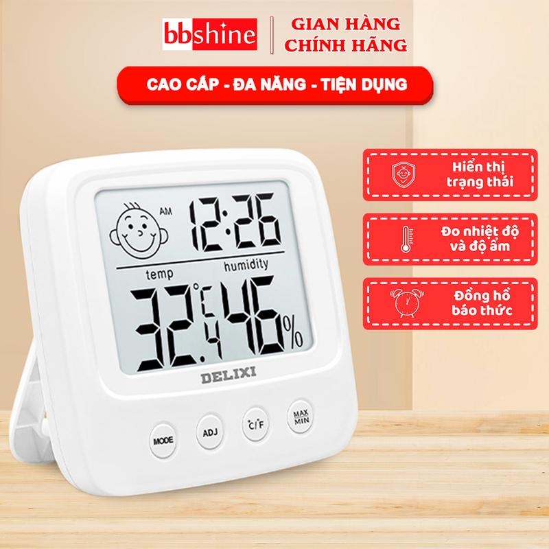 Nhiệt Kế Điện Tử 3 Trong 1 Đo Độ Ẩm Phòng Ngủ Cho Bé Đa Năng Và Tiện Lợi BBShine – DT005