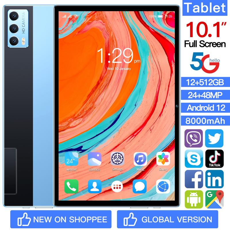 Tablet 10.1 inci, Model Baharu, Sistem Operasi Android, Kesambungan ...