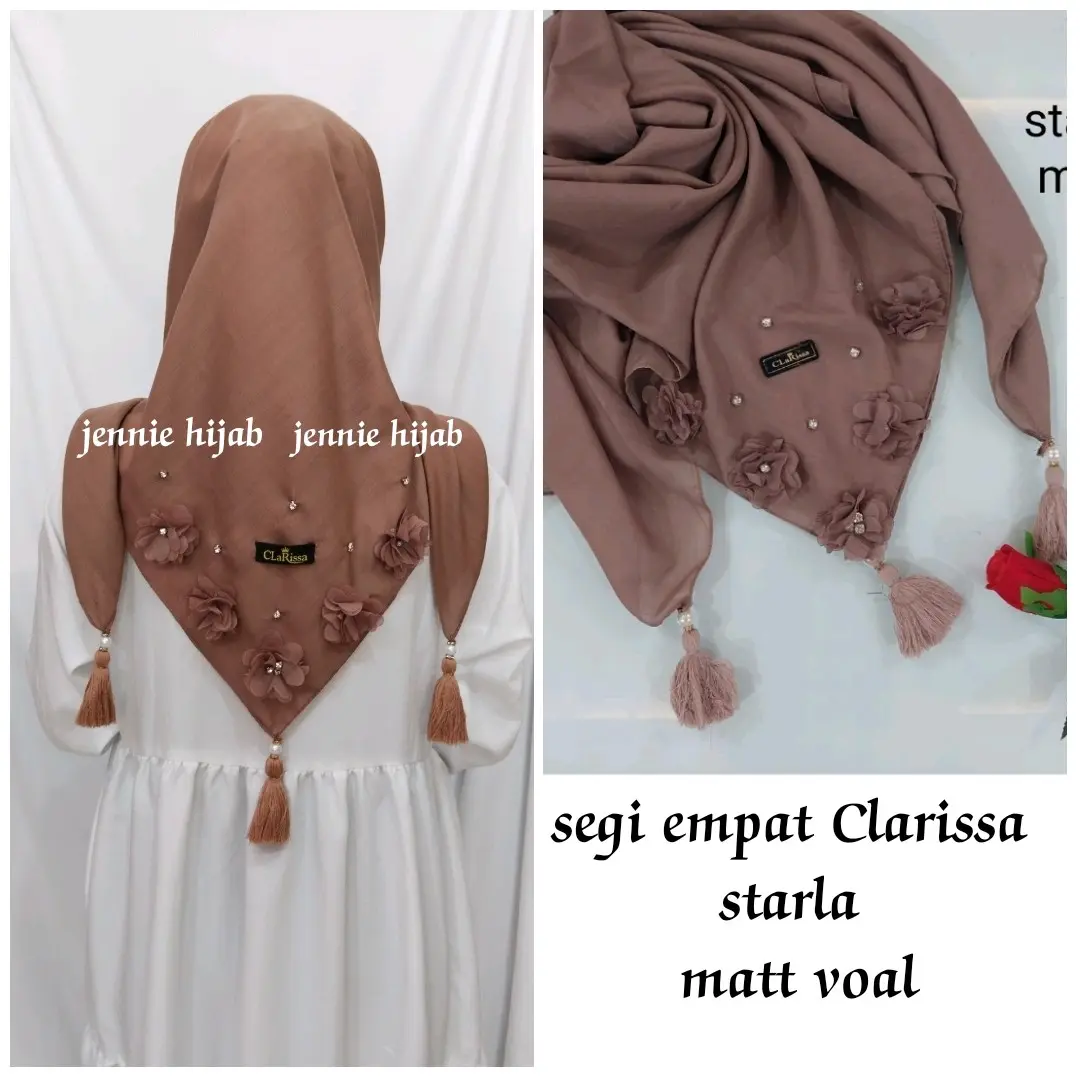 Jilbab segiempat Starla voal Premium Bisnis