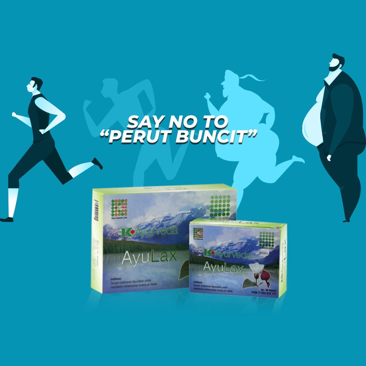 K-Ayurveda AyuLax Original Halal BPOM 1 Box isi 30 Kapsul & 60 Kapsul Ayu Lax Sembelit & Susah BAB Attauri Official Store K Link Official Store