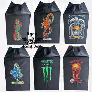 Cover jok/Sarung jok/Kulit jok motor JAHIT GAMBAR ukuran 91x46 cm dan 85x46 cm