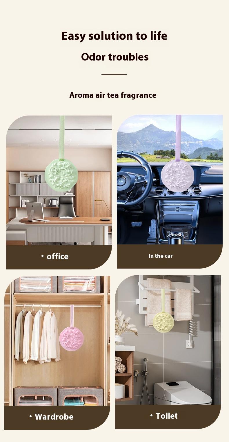 Product Introduction of Tea scent wardrobe aromatherapy fragrance lasting clothes fragrance put in the wardrobe gypsum wax tablet pendant dormitory souvenir unilever 2