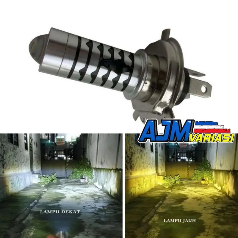 Lampu Utama Led H4 Lampu Depan HS1 Headlamp Scoopy Fi, Vixion, Verza, CRF, KLX, Ninja 0
