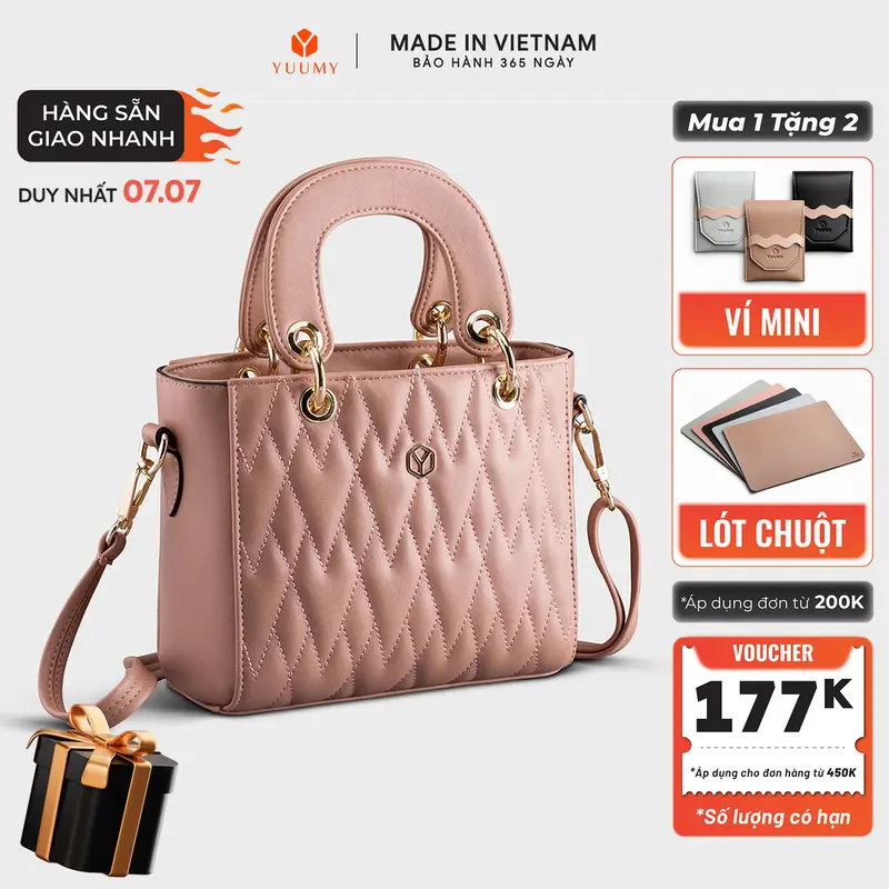 Túi Yuumy (Thời trang nữ đi tiệc size 19 - Túi xách da Seasand YTX24) 0