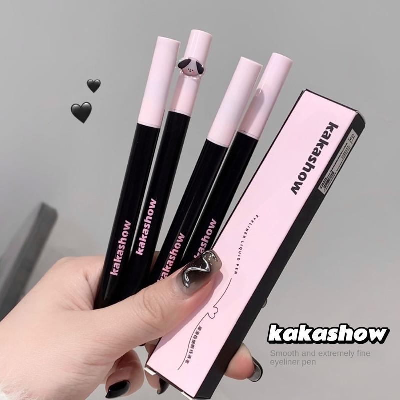 Product Introduction of Kakashow Smooth and Fine Liquid Eyeliner Smooth Waterproof Sweat-Proof Not Smudge Beginner Lower Eyelashes Cheap Lipliner Makeup 4