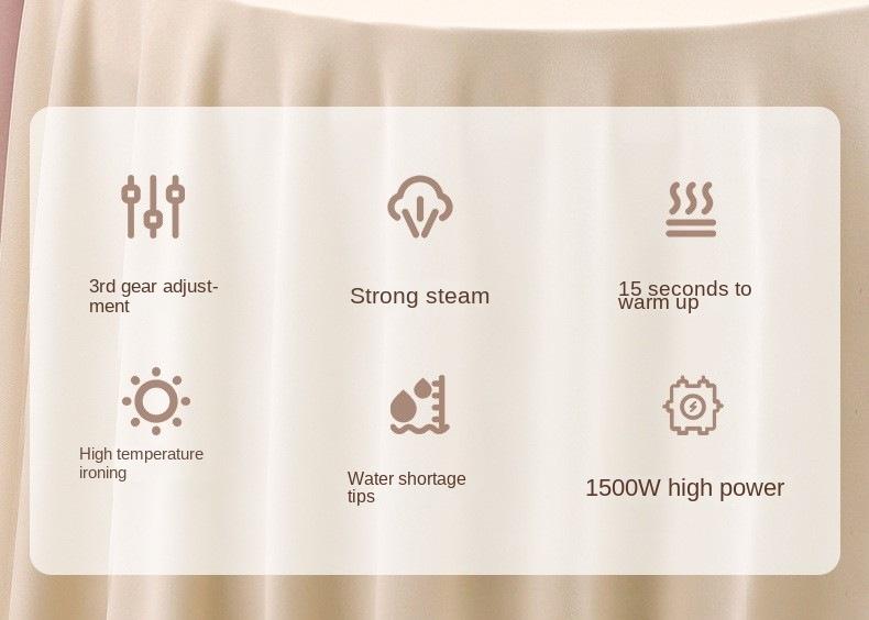 Product Introduction of Cross-Border Hot Products Handheld Garment Steamer Ironing Machine High-Power Steam Cross-Border Household Portable Electric Iron Mini Travel Iron 1
