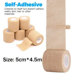 Plester Perban Pelindung Luka Cedera Atlet Hewan Pet Kucing Anjing Anak Elastis 450cm Disposable Self-adhesive Bandages Elastic Pet Dog Bandages Tape