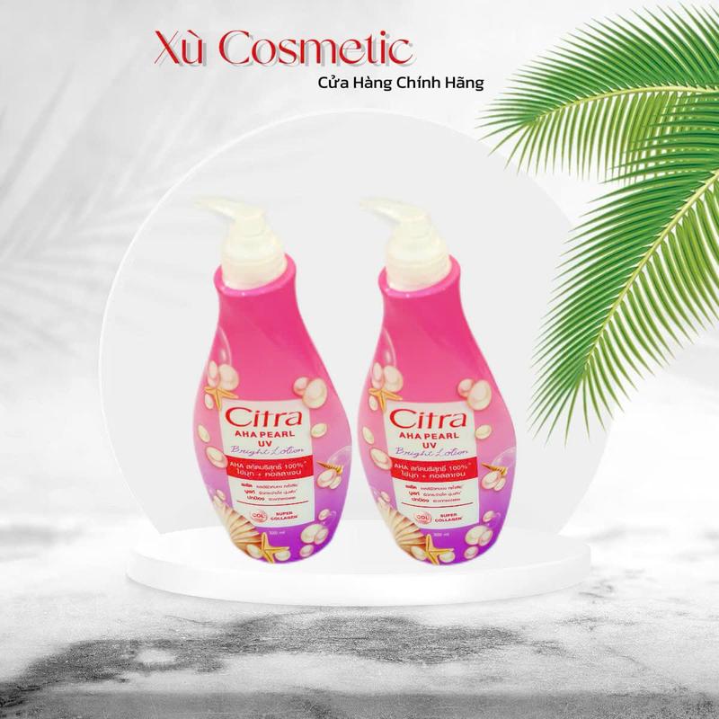 Kem dưỡng da body hỗ trợ làm sáng da toàn thân Dưỡng ẩm da Citra (320ml)