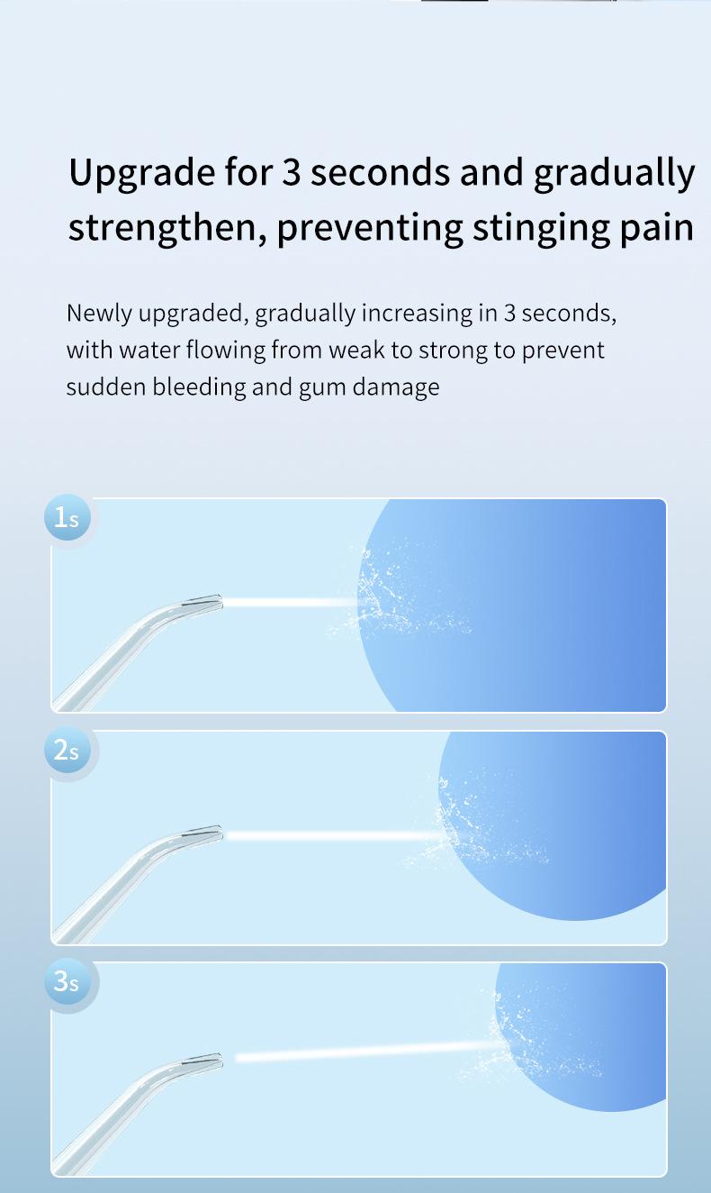 Product Introduction of Electric Water Pick Teeth Cleaning Machine Water Toothpick Removing Residual Teeth Waterpik Oral Dental Instrument 6