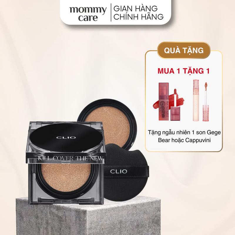 [Đen - Tặng kèm lõi] Phấn Nước Clio Kill Cover The New Founwear Cushion SPF 50+ PA+++ TẶNG 1 SON